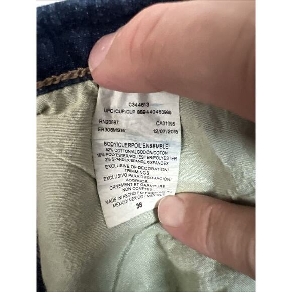 Dickies Mens 38 Shorts Loose Fit Blue Denim Jean Cotton Hike Work Casual - Picture 6 of 6